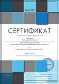 Сертификат о создании персонального сайта на "Инфоурок" № АА-00111168  29.06.2015